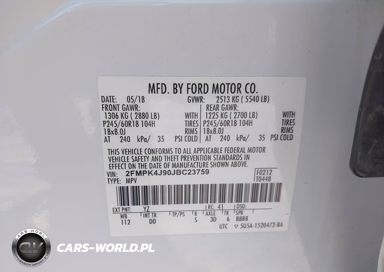 2018 Ford Edge Sel VIN:2FMPK4J90JBC23759 - 9
