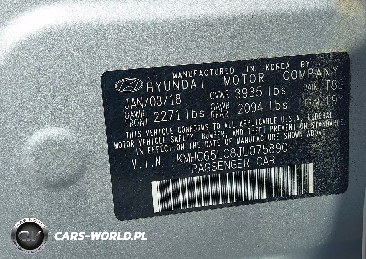 2018 Hyundai Ioniq Hybrid Blue VIN:KMHC65LC8JU075890 - 9