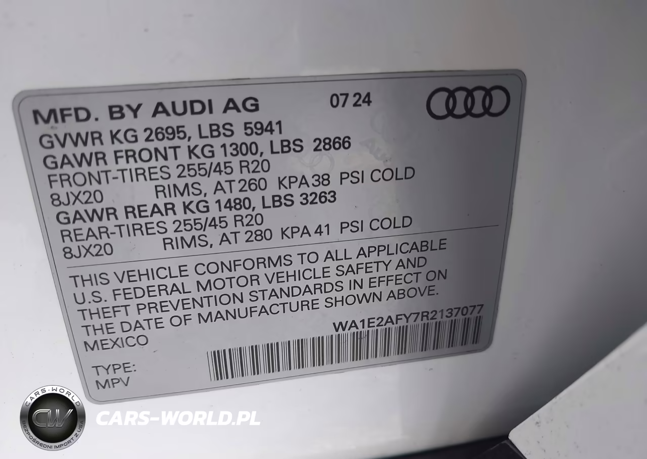 2024 Audi Q5 Premium Plus 55 Tfsi E S Line Quattro S Tronic VIN:WA1E2AFY7R2137077 - 9
