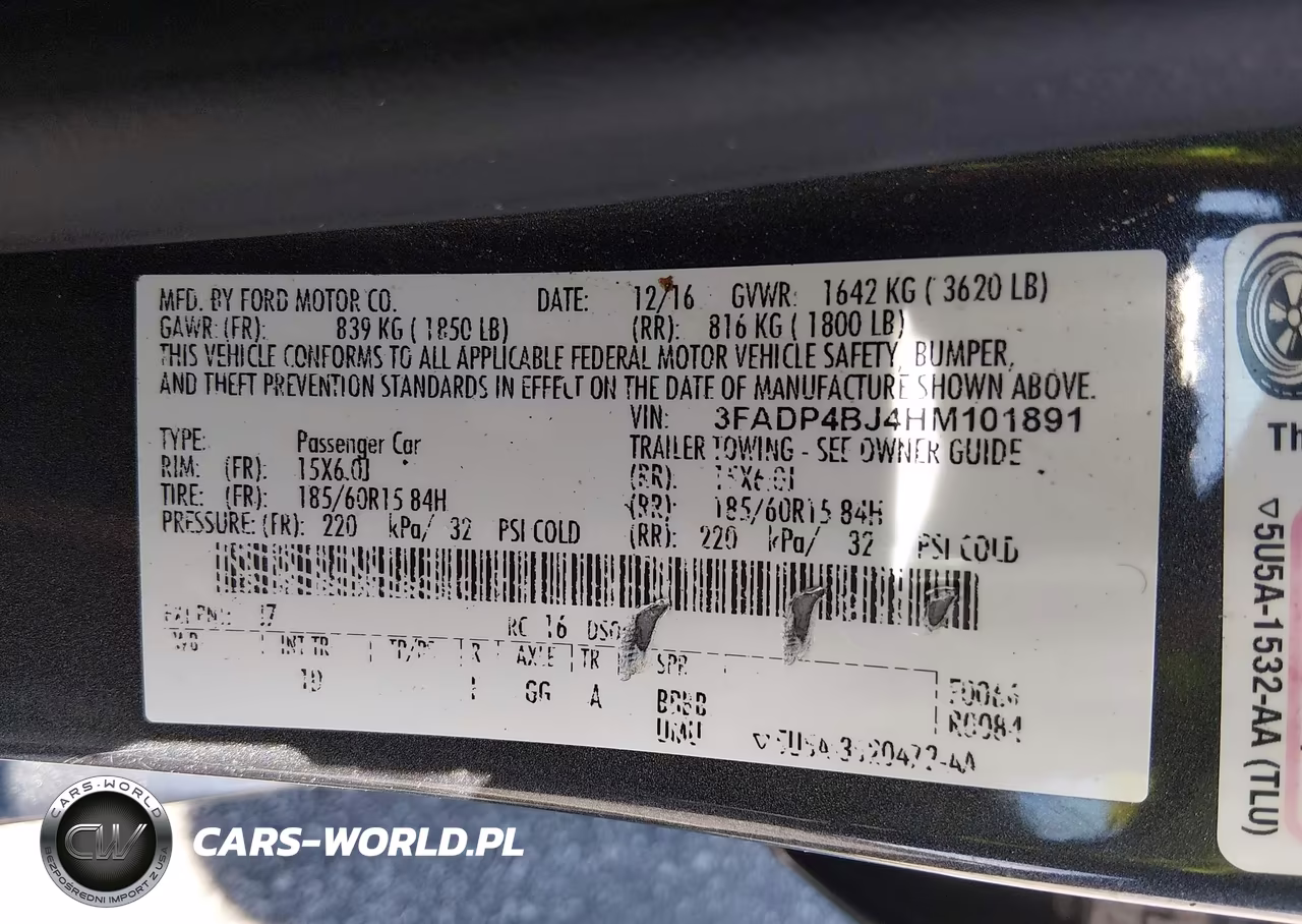 2017 Ford Fiesta Se VIN:3FADP4BJ4HM101891 - 9