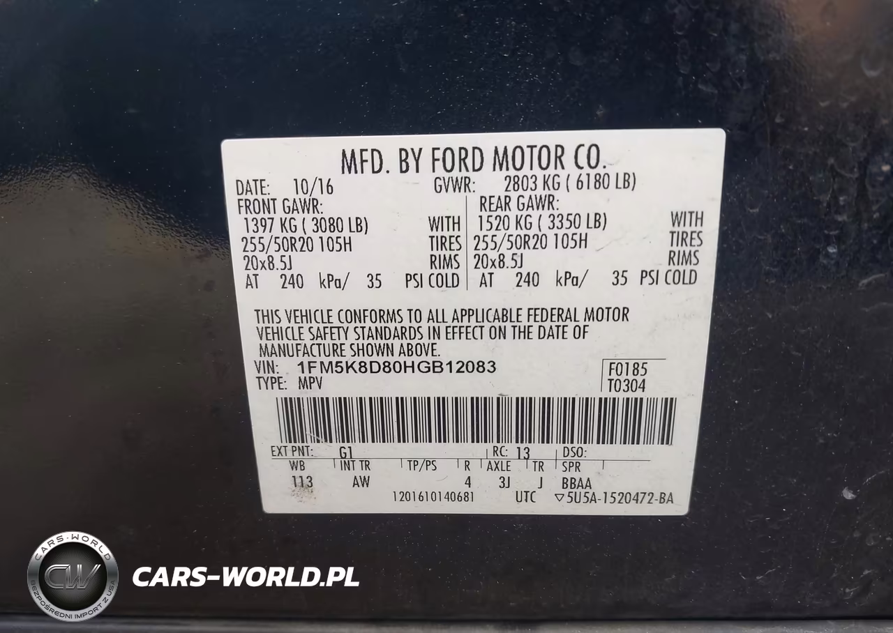2017 Ford Explorer Xlt VIN:1FM5K8D80HGB12083 - 9