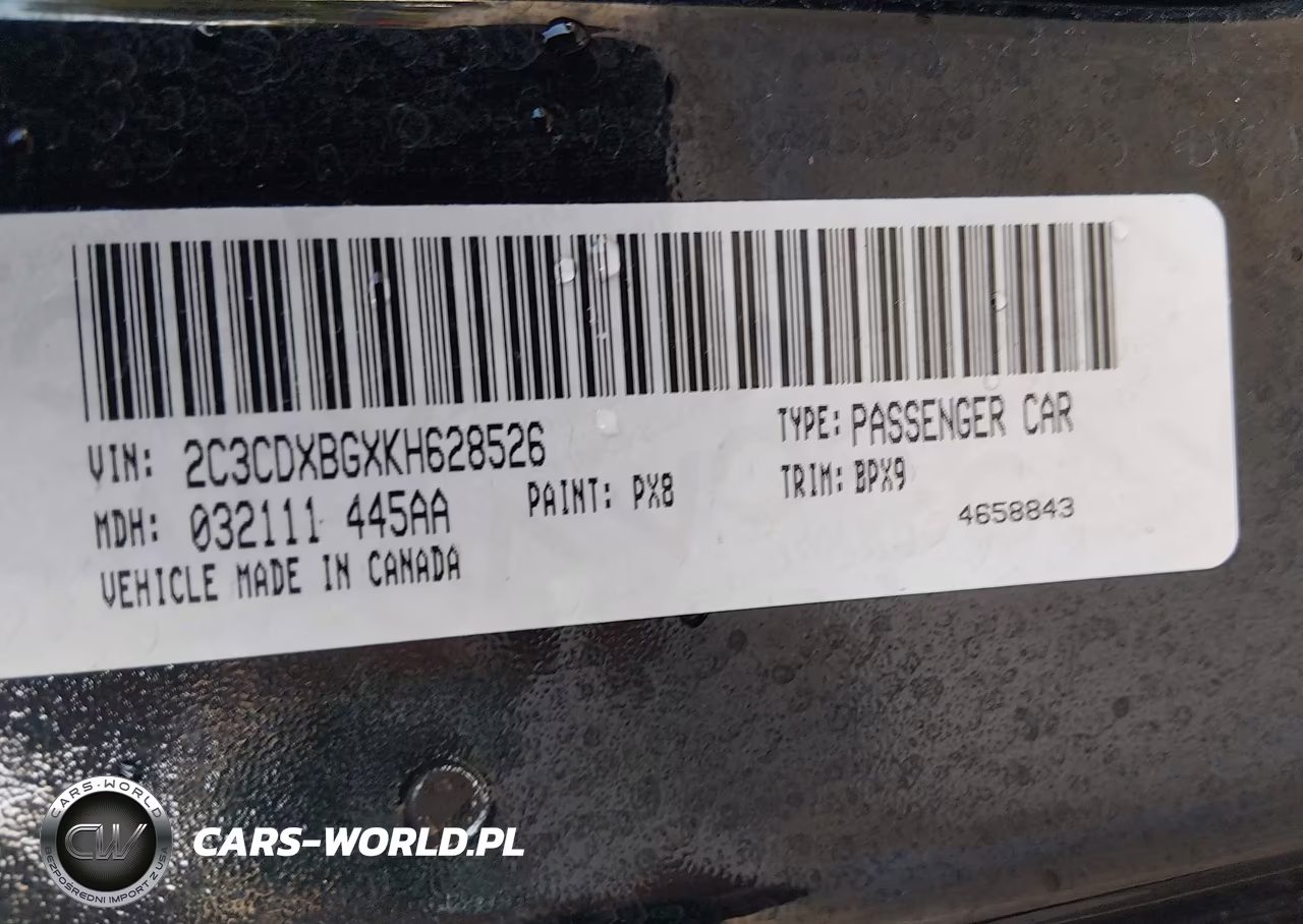 2019 Dodge Charger Sxt Rwd VIN:2C3CDXBGXKH628526 - 9