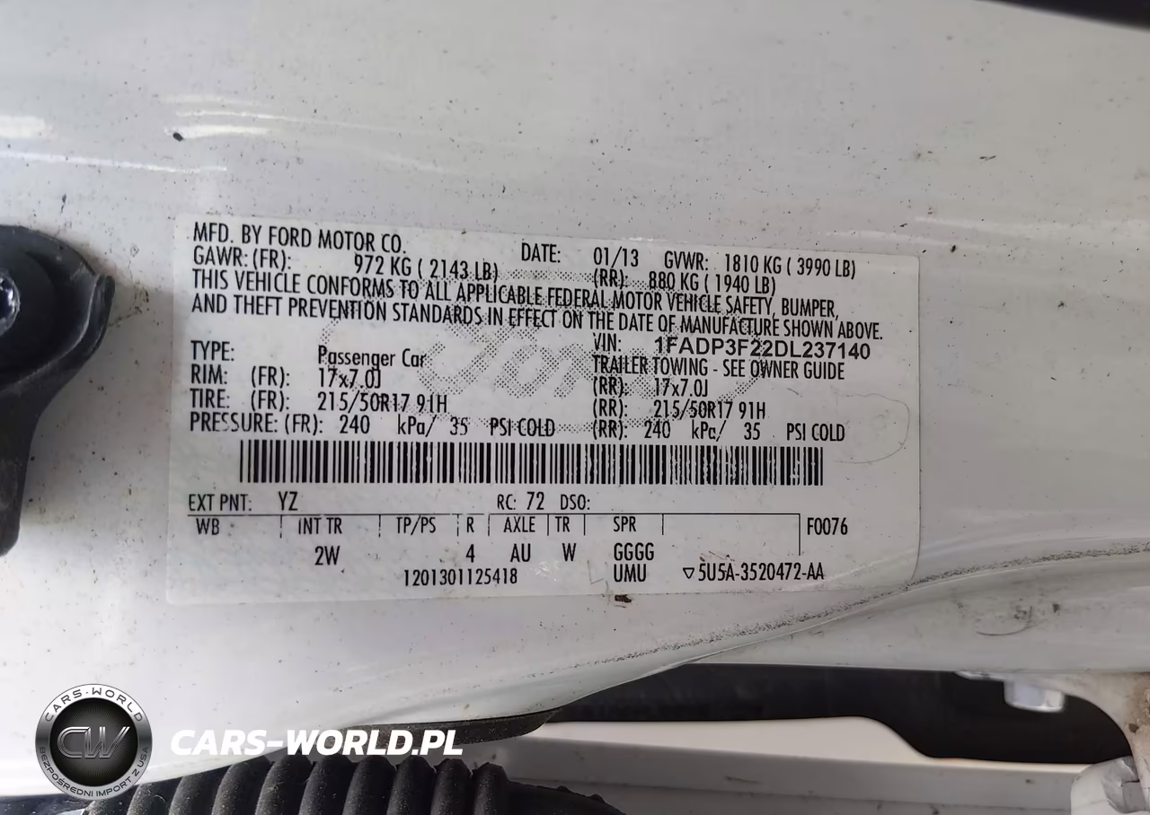2013 Ford Focus Se VIN:1FADP3F22DL237140 - 9