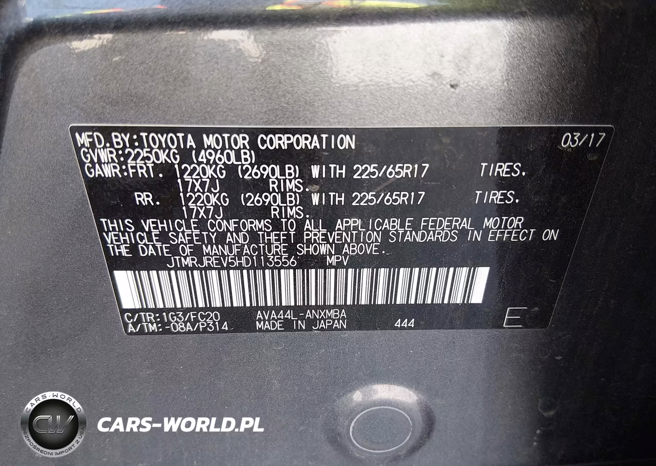 2017 Toyota Rav4 Hybrid Xle VIN:JTMRJREV5HD113556 - 9
