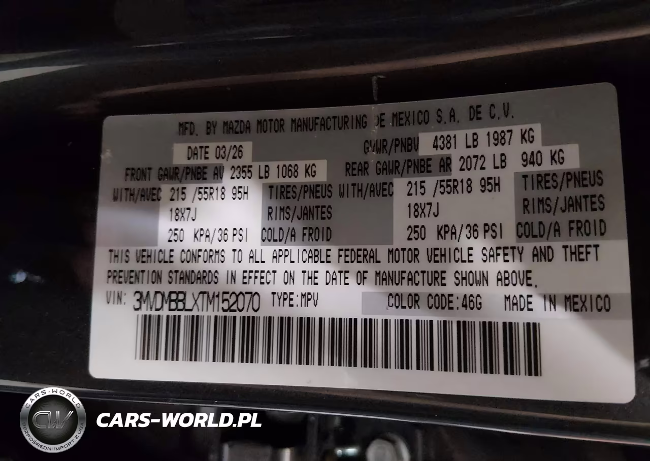 2026 Mazda Cx-30 2.5 S Select Sport VIN:3MVDMBBLXTM152070 - 9