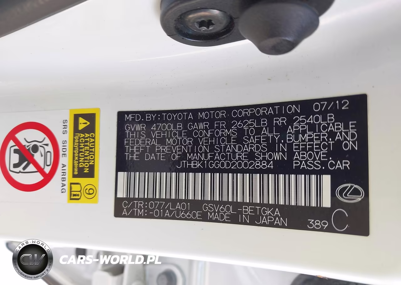 2013 Lexus Es 350 VIN:JTHBK1GG0D2002884 - 9