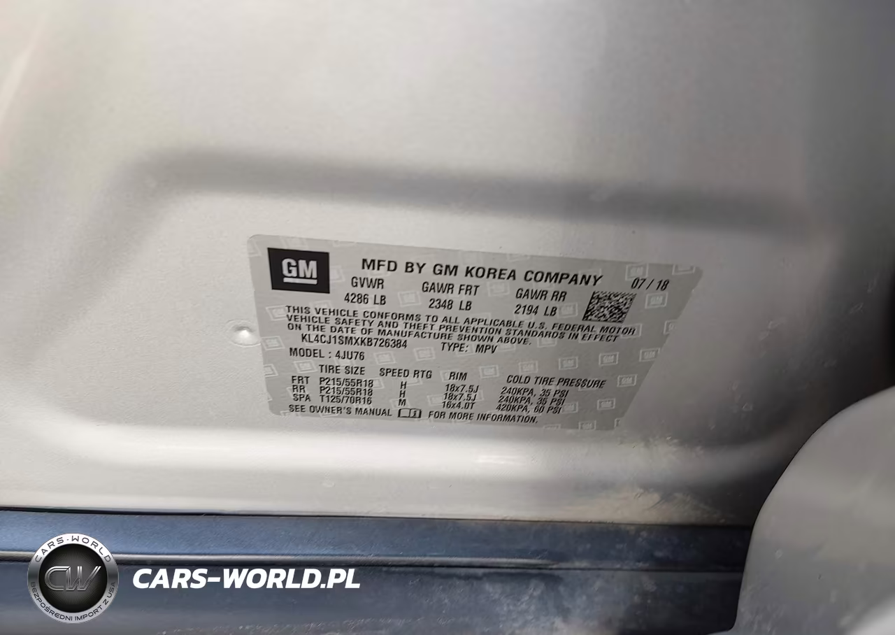 2019 Buick Encore Fwd Sport Touring VIN:KL4CJ1SMXKB726384 - 9