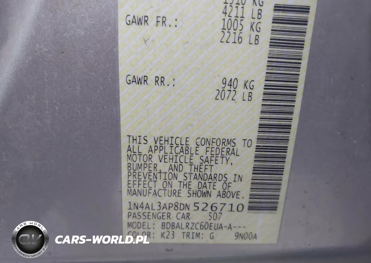 2013 Nissan Altima 2.5 S VIN:1N4AL3AP8DN526710 - 9