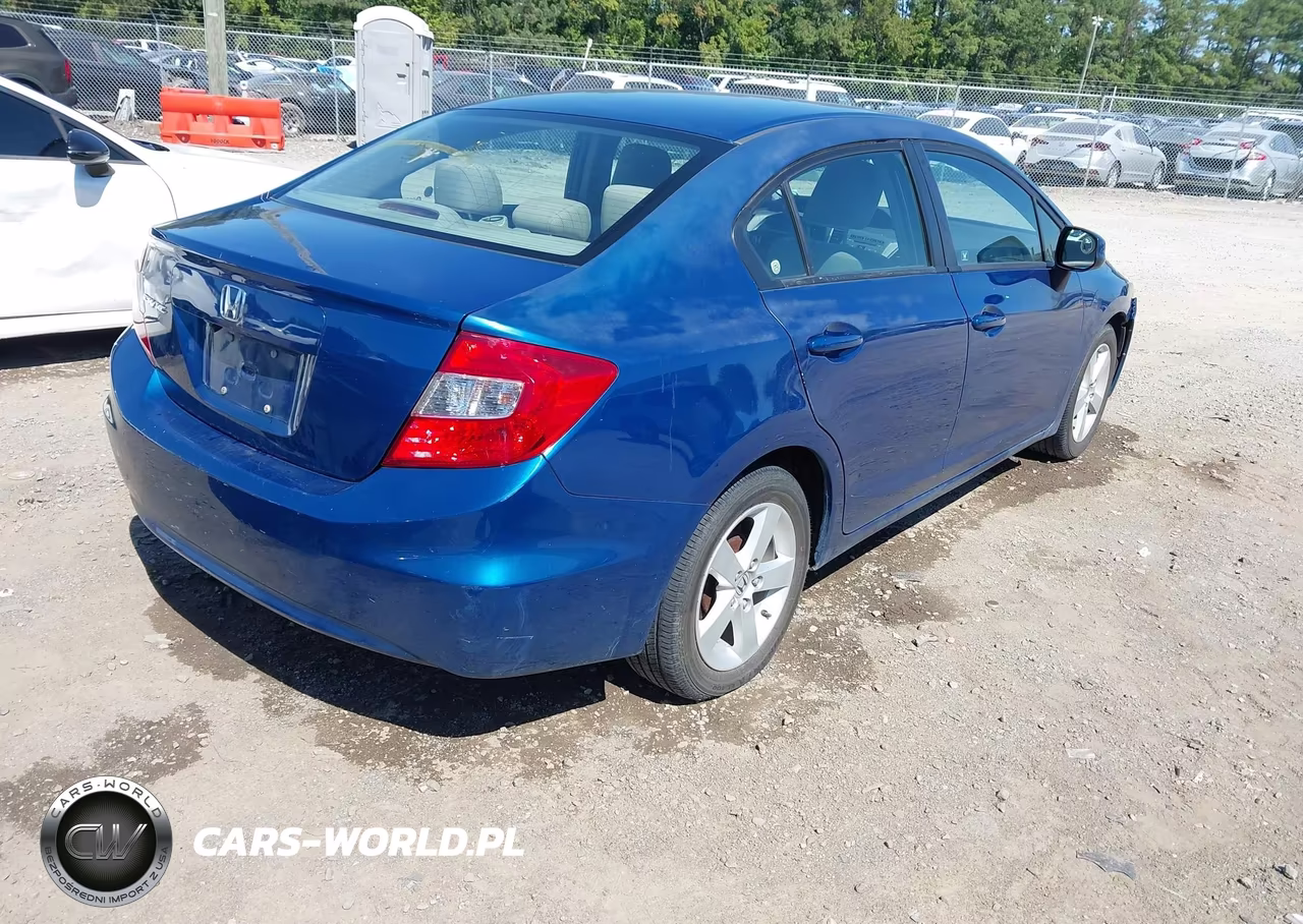 2012 Honda Civic Lx VIN:19XFB2F53CE333923 - 4