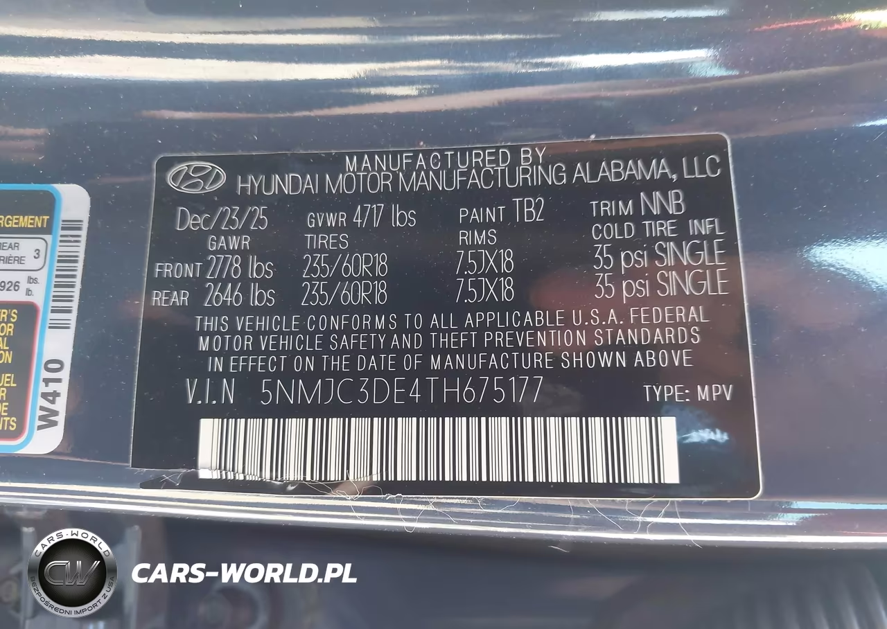 2026 Hyundai Tucson Sel Premium VIN:5NMJC3DE4TH675177 - 9