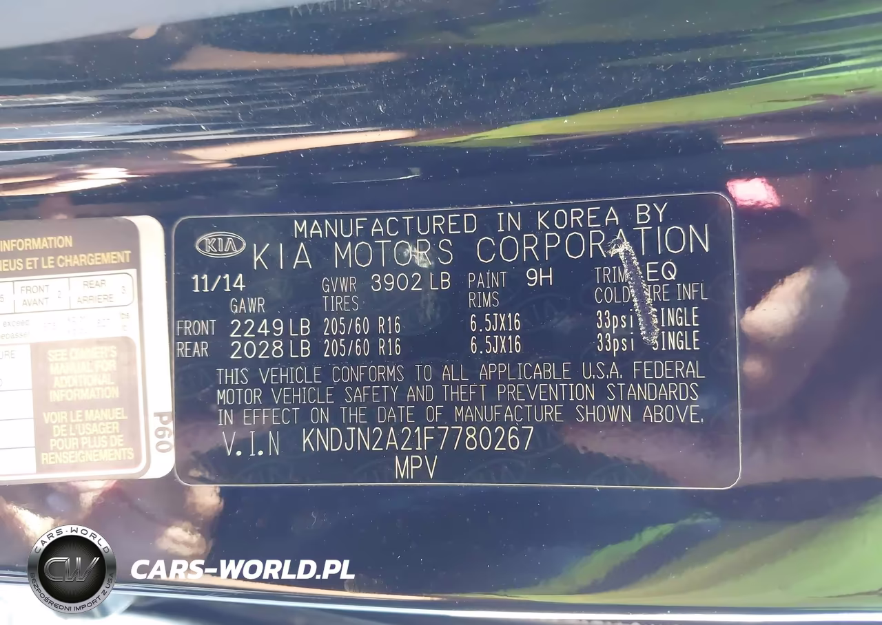 2015 Kia Soul VIN:KNDJN2A21F7780267 - 9