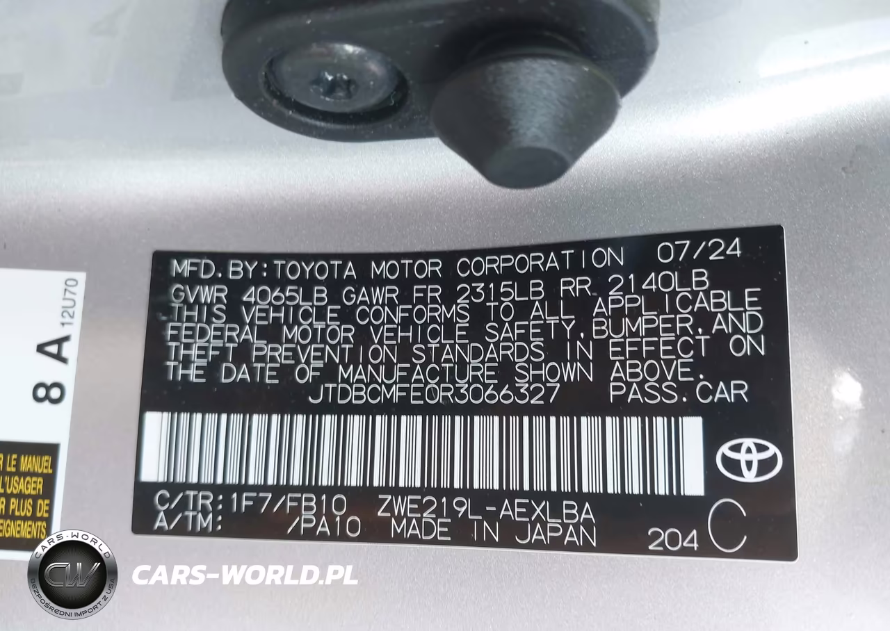 2024 Toyota Corolla Hybrid Le VIN:JTDBCMFE0R3066327 - 9