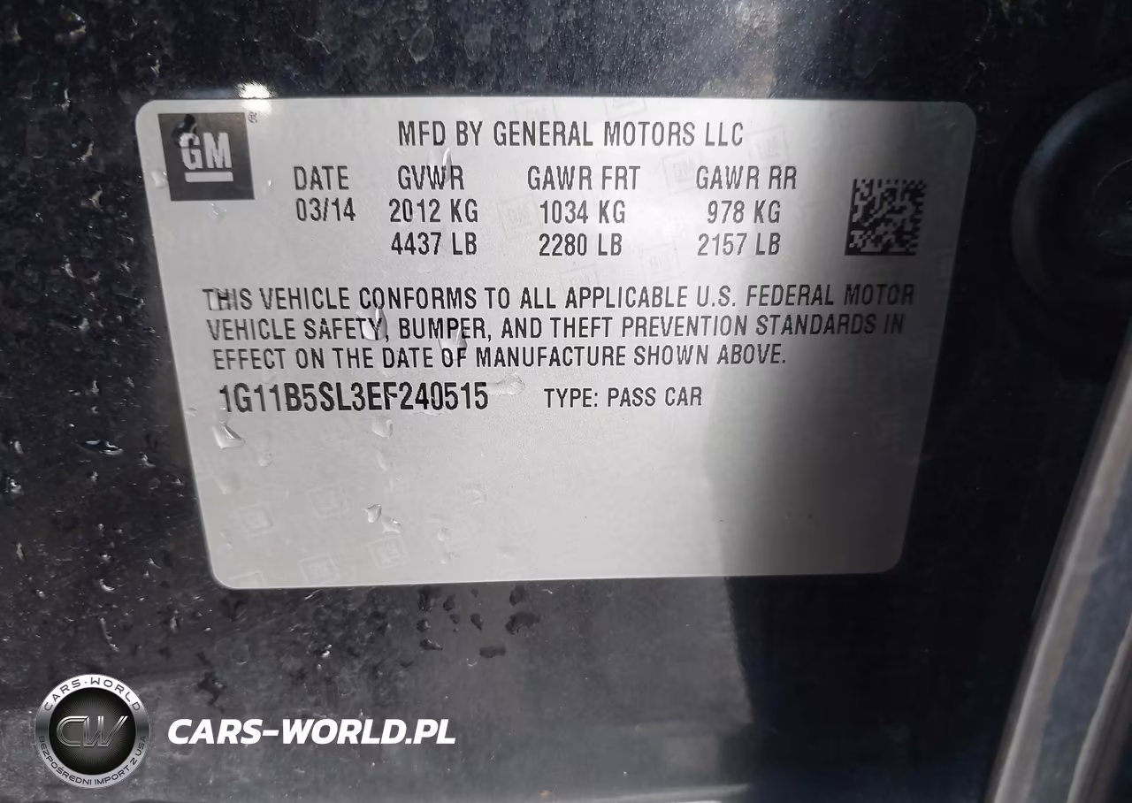 2014 Chevrolet Malibu 1Ls VIN:1G11B5SL3EF240515 - 9