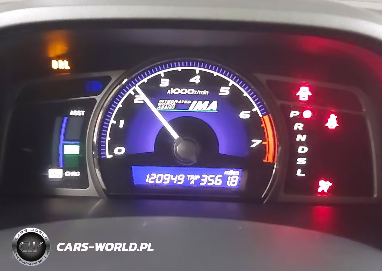 2007 Honda Civic Hybrid VIN:JHMFA36207S015029 - 7