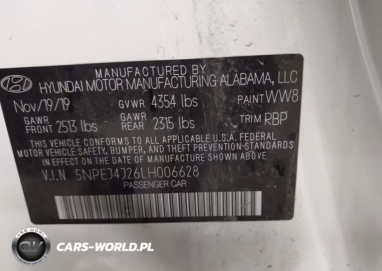 2020 Hyundai Sonata Sel Plus VIN:5NPEJ4J26LH006628 - 9
