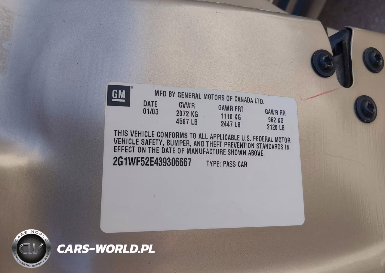 2003 Chevrolet Impala VIN:2G1WF52E439306667 - 9