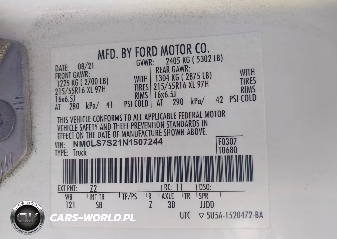 2022 Ford Transit Connect Xl VIN:NM0LS7S21N1507244 - 9