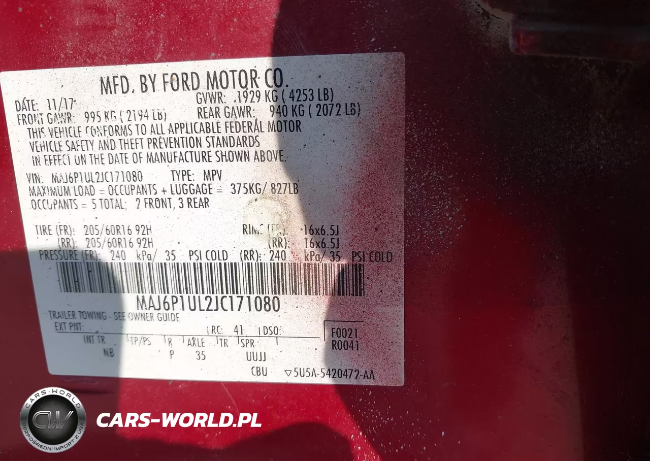 2018 Ford Ecosport Se VIN:MAJ6P1UL2JC171080 - 9