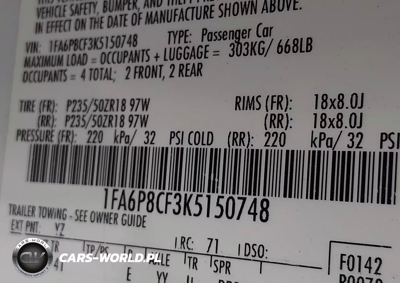 2019 Ford Mustang Gt Premium VIN:1FA6P8CF3K5150748 - 9