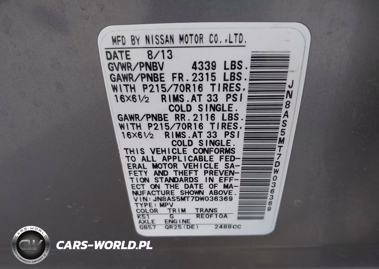 2013 Nissan Rogue S VIN:JN8AS5MT7DW036369 - 9