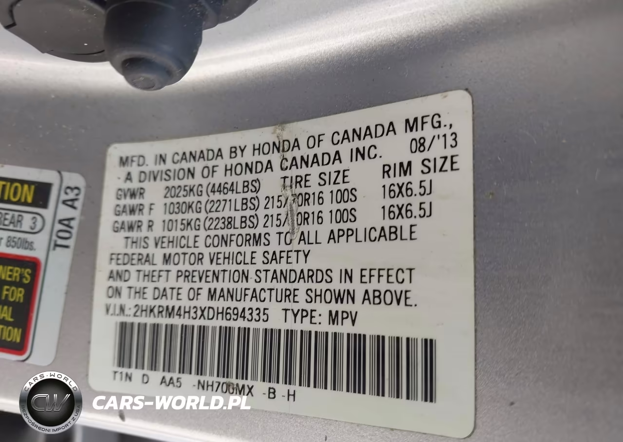 2013 Honda Cr-V Lx VIN:2HKRM4H3XDH694335 - 9
