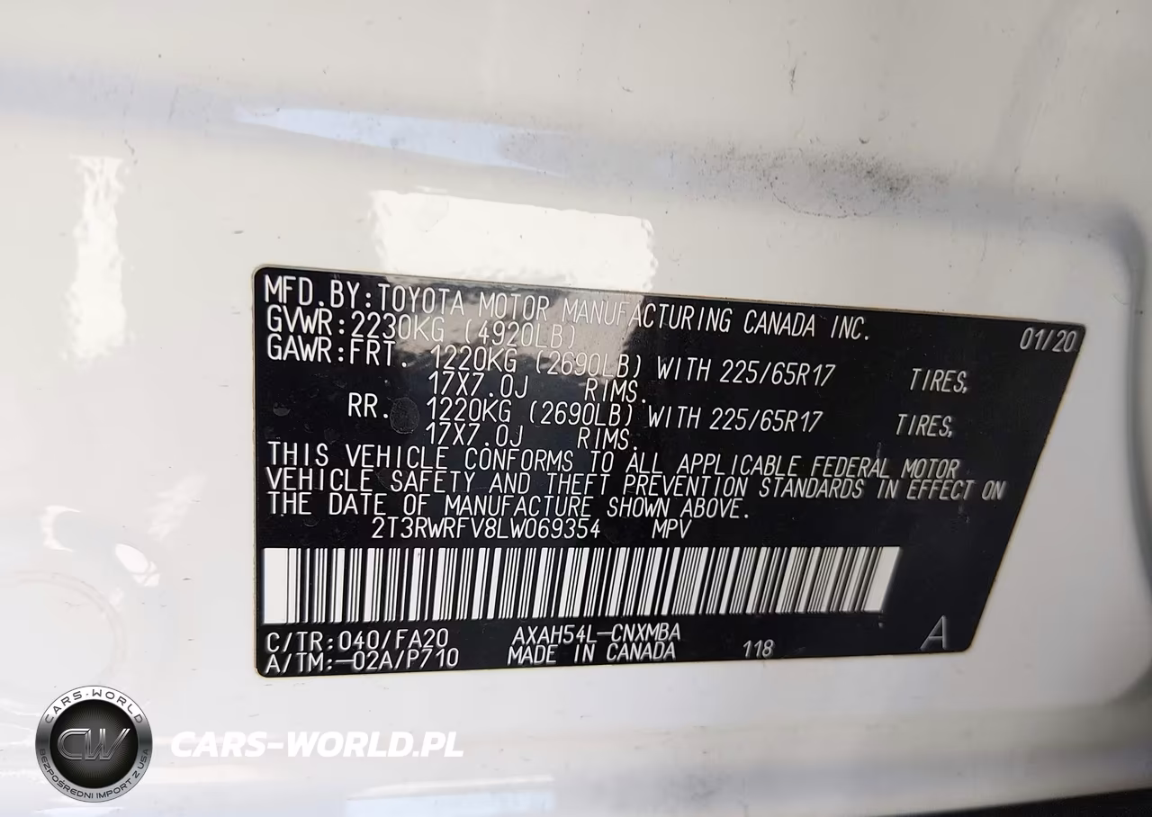 2020 Toyota Rav4 Hybrid Xle VIN:2T3RWRFV8LW069354 - 9