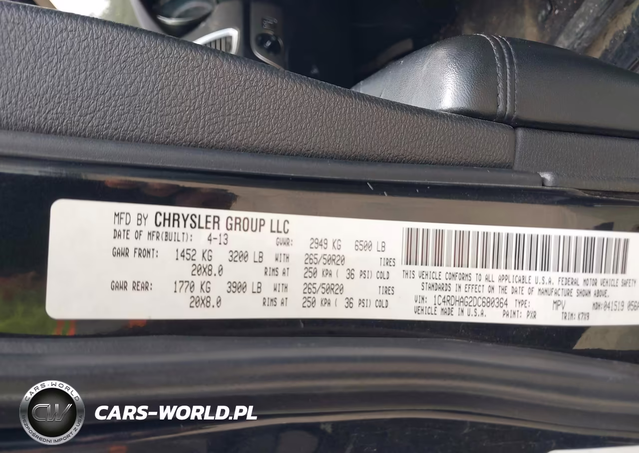2013 Dodge Durango Sxt VIN:1C4RDHAG2DC680364 - 9