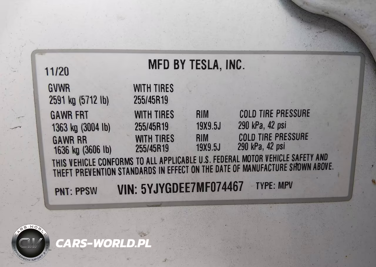 2021 Tesla Model Y Long Range Dual Motor All-Wheel Drive VIN:5YJYGDEE7MF074467 - 9