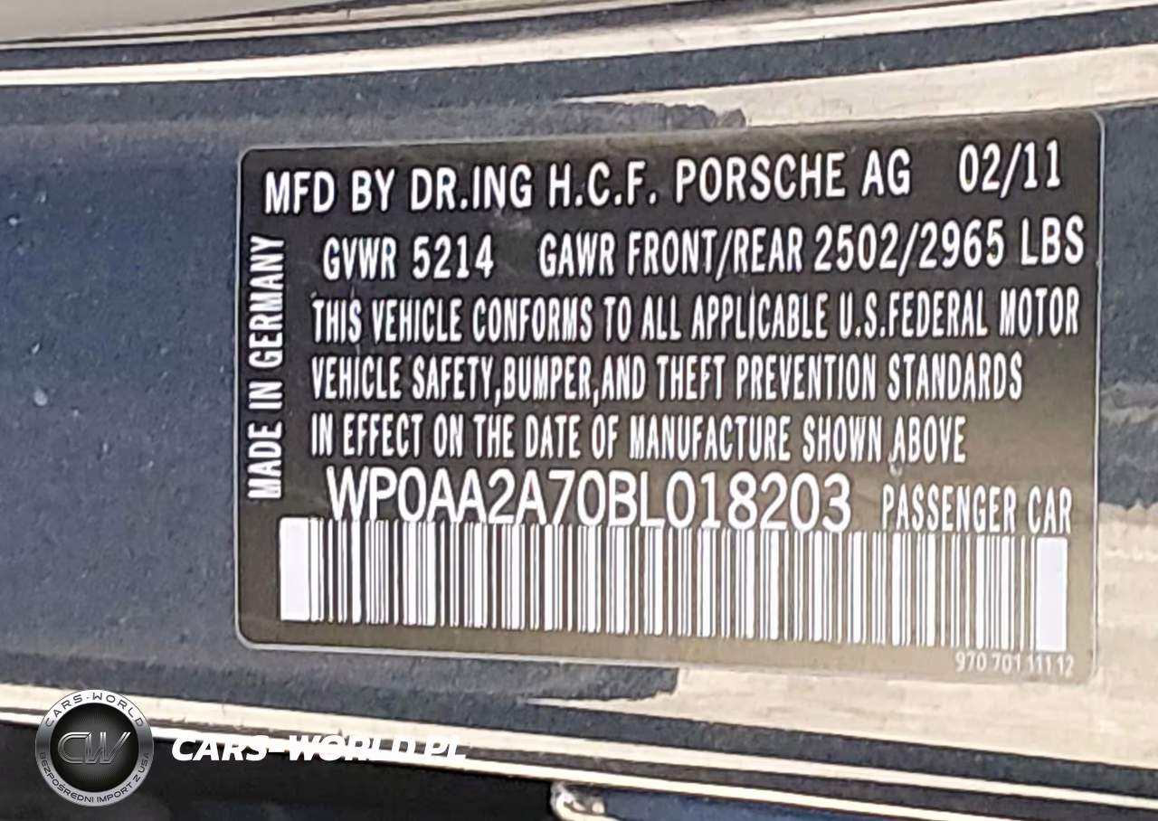 2011 Porsche Panamera 4 VIN:WP0AA2A70BL018203 - 9