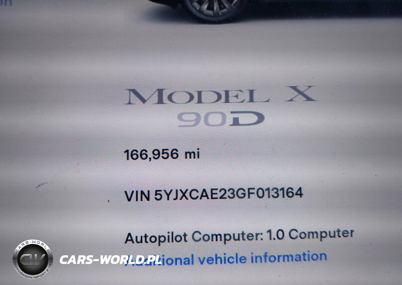 2016 Tesla Model X 60D-70D-75D-90D VIN:5YJXCAE23GF013164 - 16
