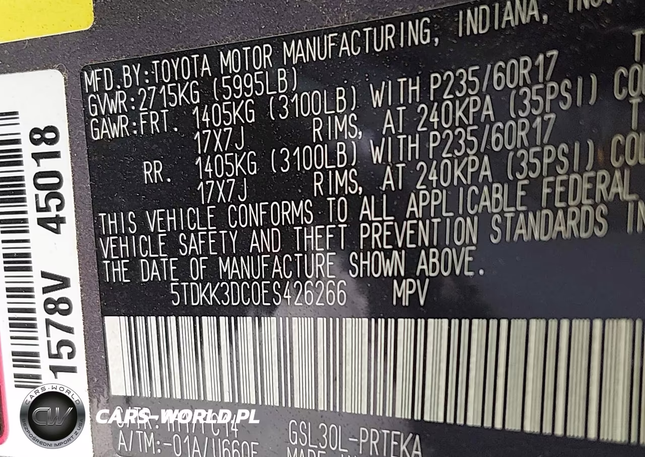 2014 Toyota Sienna Le V6 8 Passenger VIN:5TDKK3DC0ES426266 - 9