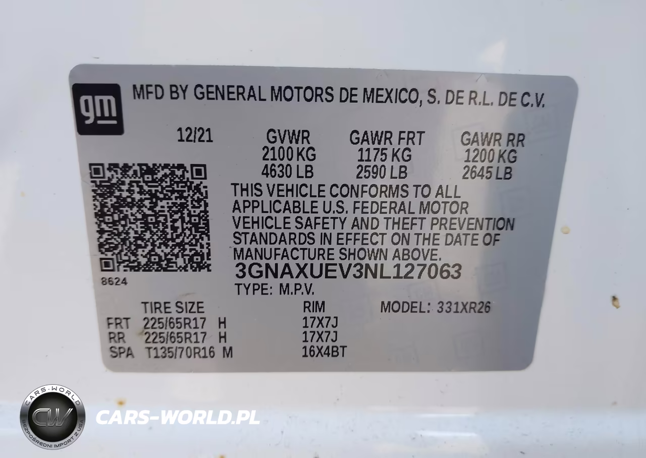 2022 Chevrolet Equinox Awd Lt VIN:3GNAXUEV3NL127063 - 9