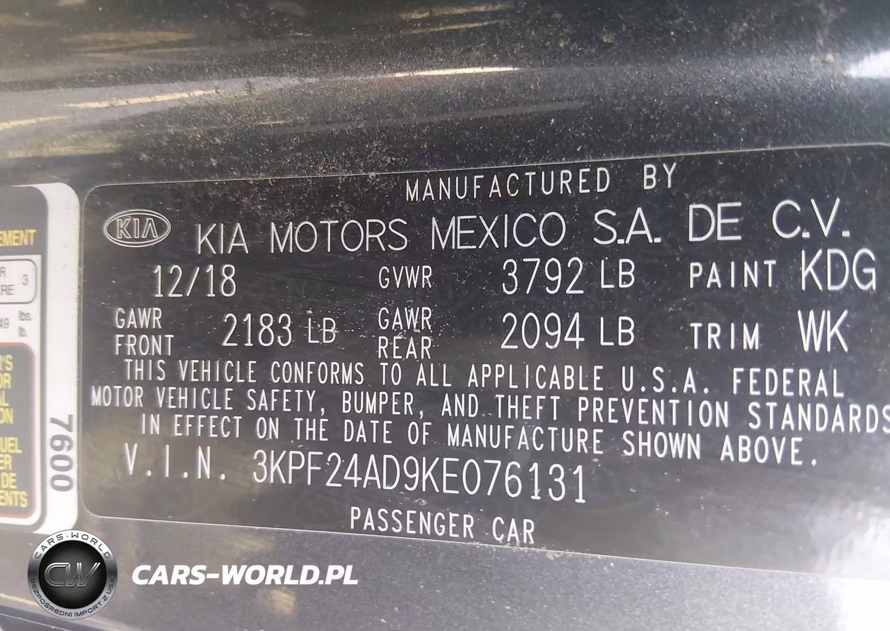 2019 Kia Forte Fe VIN:3KPF24AD9KE076131 - 9
