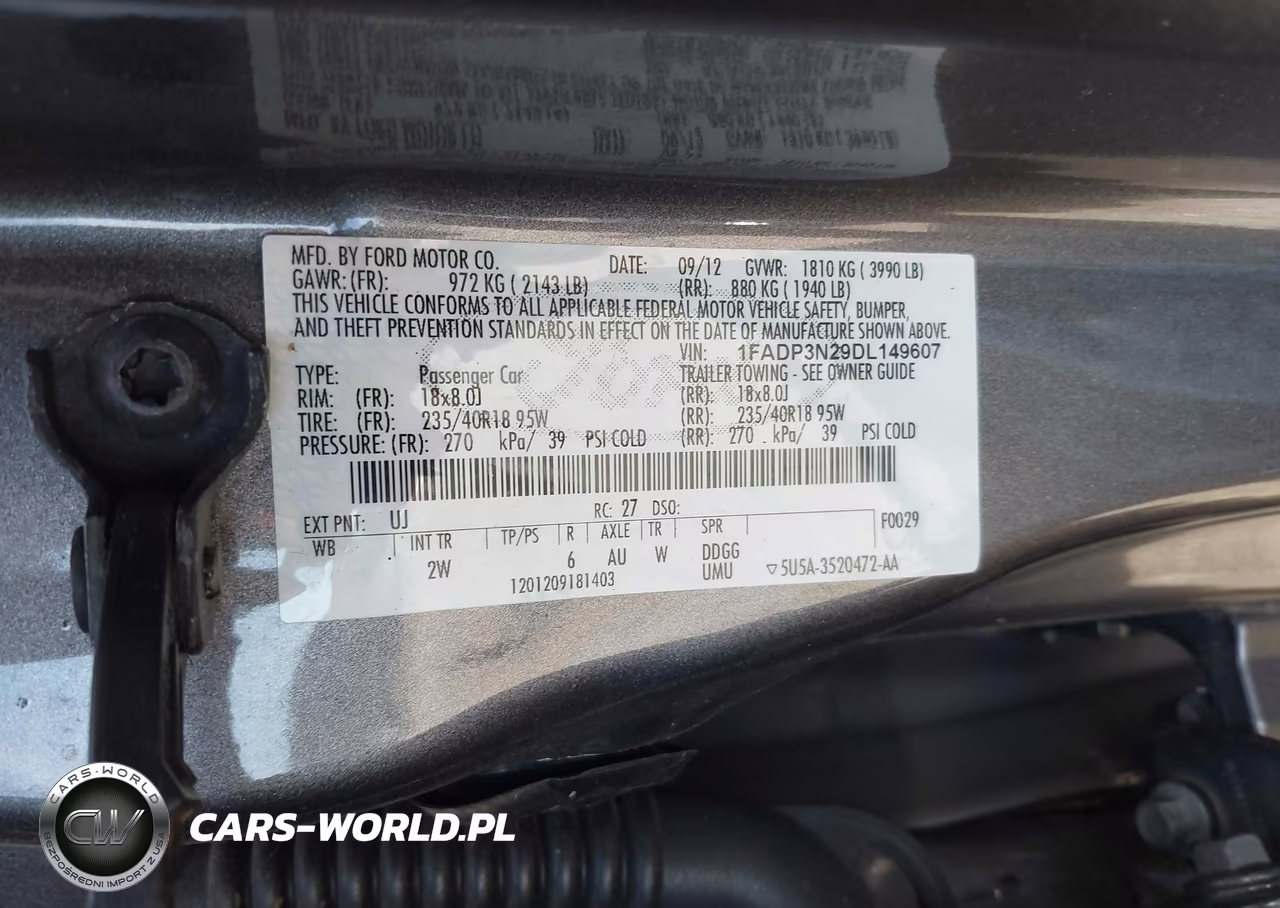 2013 Ford Focus Titanium VIN:1FADP3N29DL149607 - 9