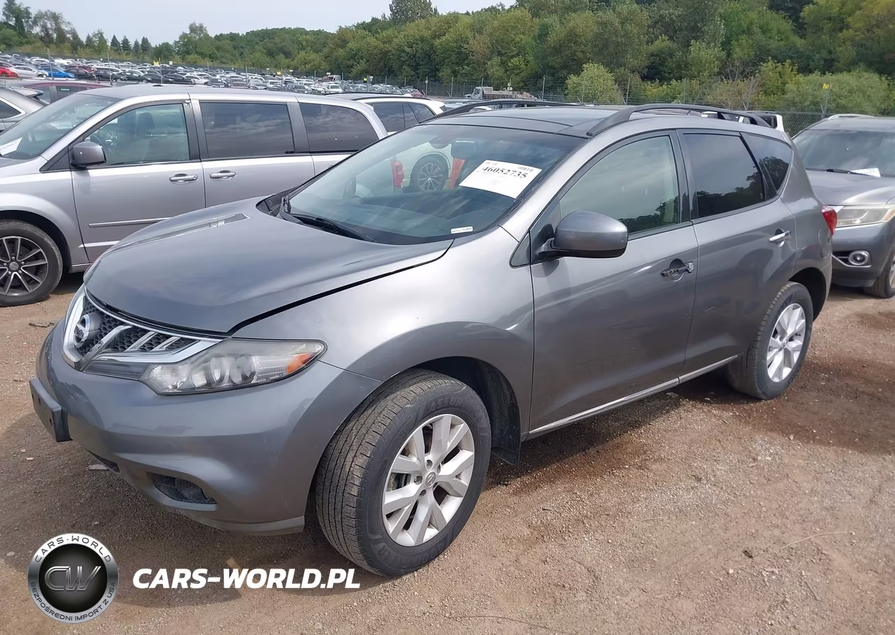 2014 Nissan Murano Sl VIN:JN8AZ1MW2EW503374 - 2
