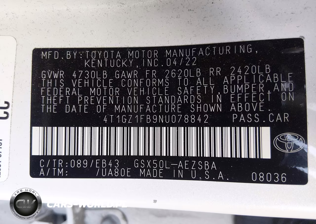 2022 Toyota Avalon Touring VIN:4T1GZ1FB9NU078842 - 9