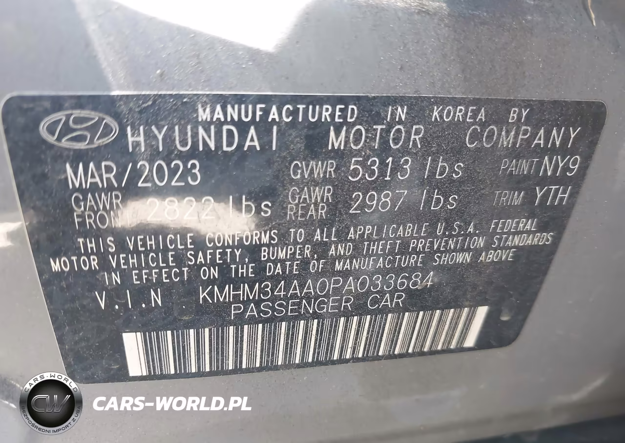 2023 Hyundai Ioniq 6 Sel VIN:KMHM34AA0PA033684 - 9