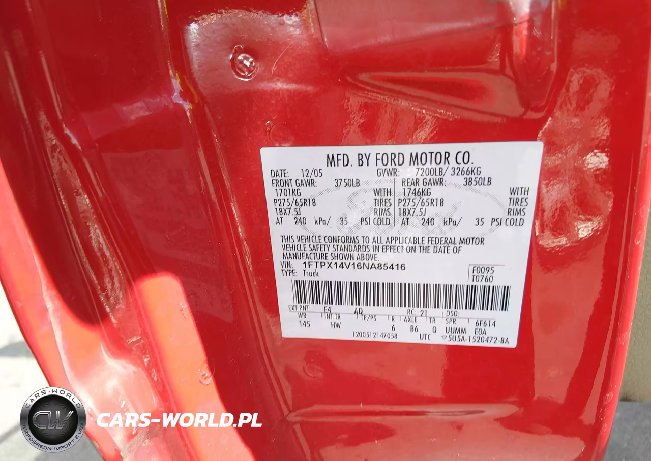 2006 Ford F-150 Fx4-Lariat-Xl-Xlt VIN:1FTPX14V16NA85416 - 9