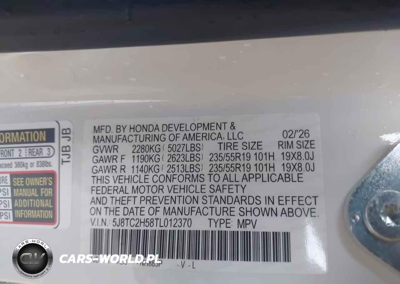2026 Acura Rdx Technology VIN:5J8TC2H58TL012370 - 9