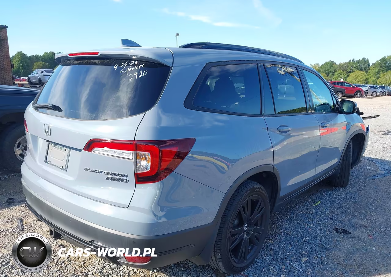 2022 Honda Pilot Awd Black Edition VIN:5FNYF6H75NB052920 - 4