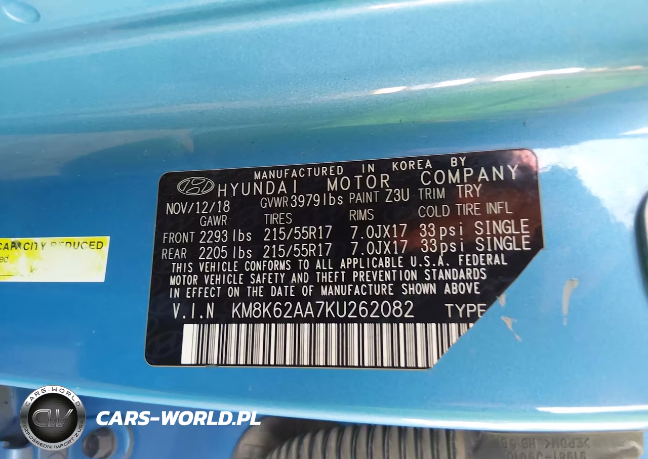 2019 Hyundai Kona Sel VIN:KM8K62AA7KU262082 - 9