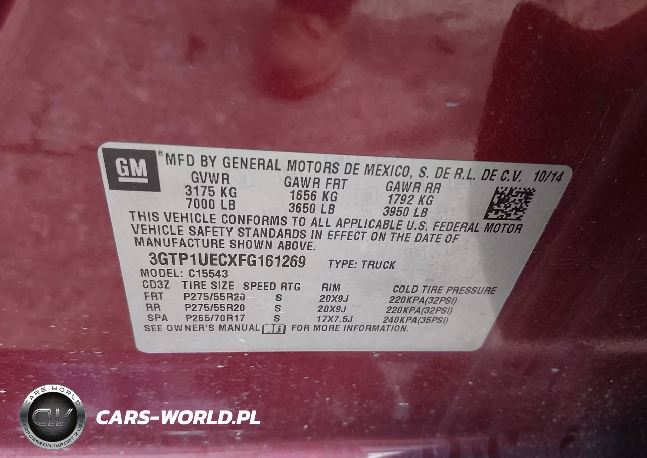 2015 GMC Sierra 1500 Sle VIN:3GTP1UECXFG161269 - 9