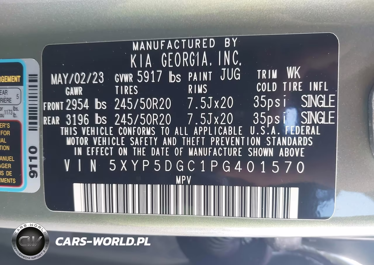 2023 Kia Telluride Sx X-Line VIN:5XYP5DGC1PG401570 - 9
