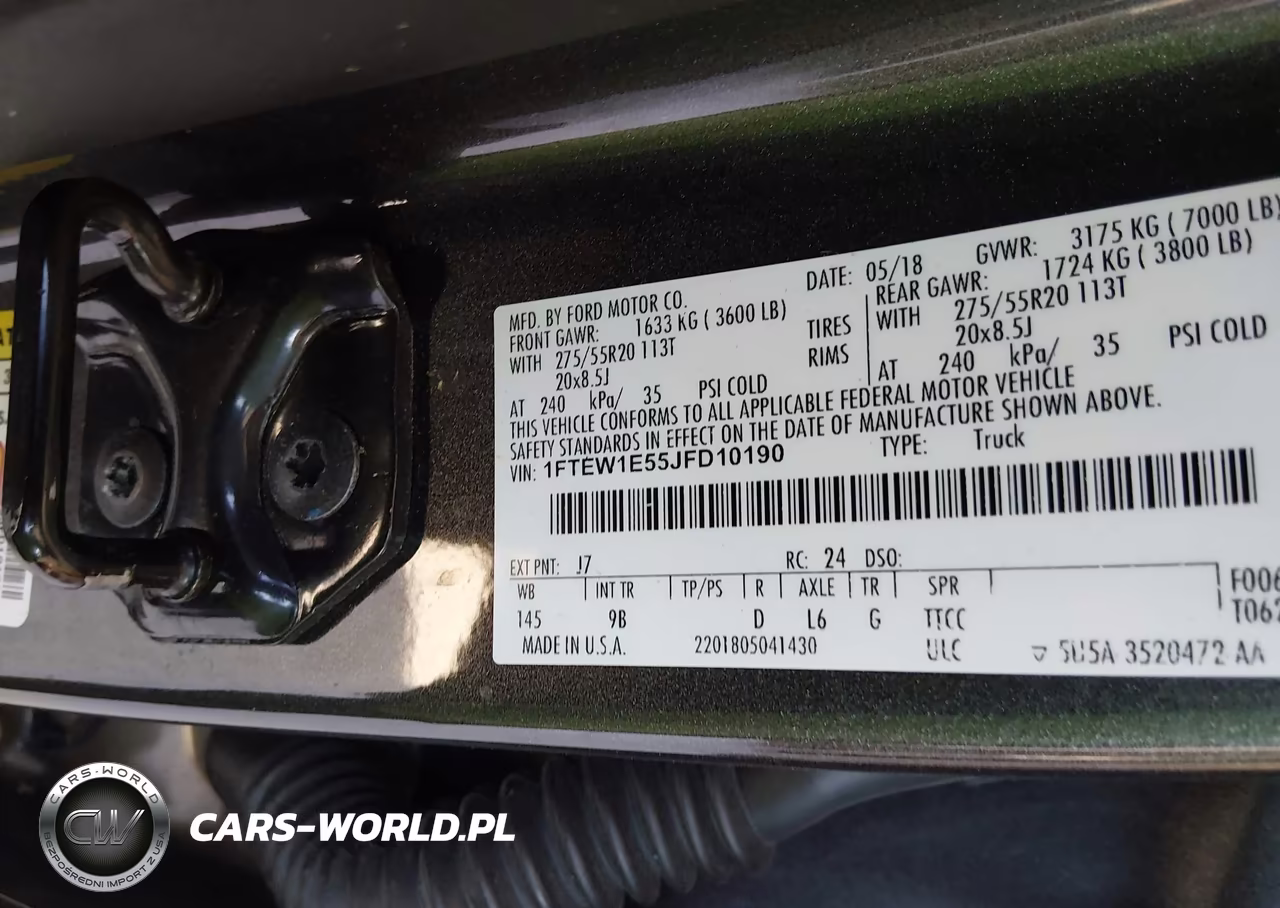 2018 Ford F-150 Platinum VIN:1FTEW1E55JFD10190 - 9
