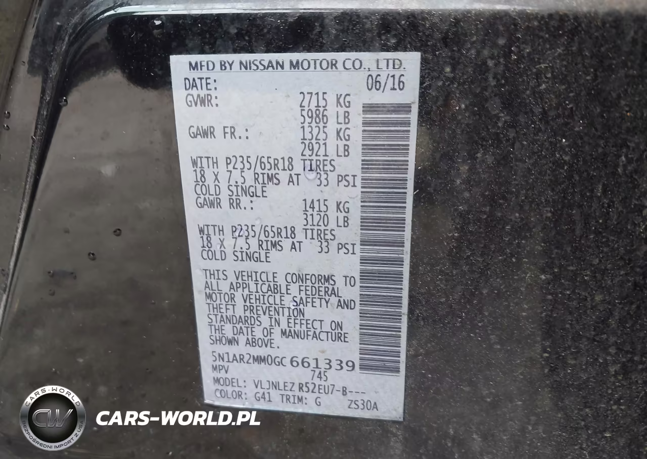 2016 Nissan Pathfinder Platinum-S-Sl-Sv VIN:5N1AR2MM0GC661339 - 9