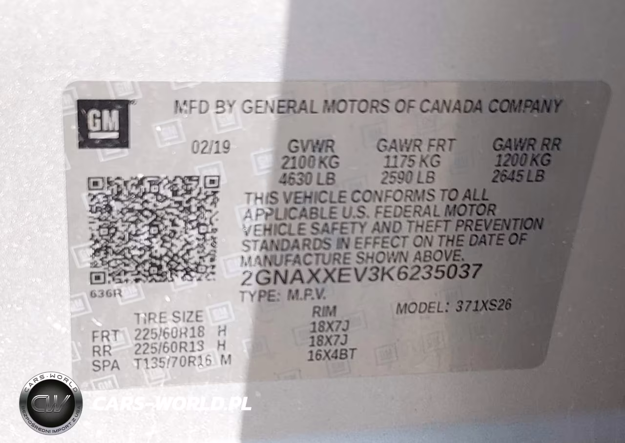 2019 Chevrolet Equinox Premier VIN:2GNAXXEV3K6235037 - 9