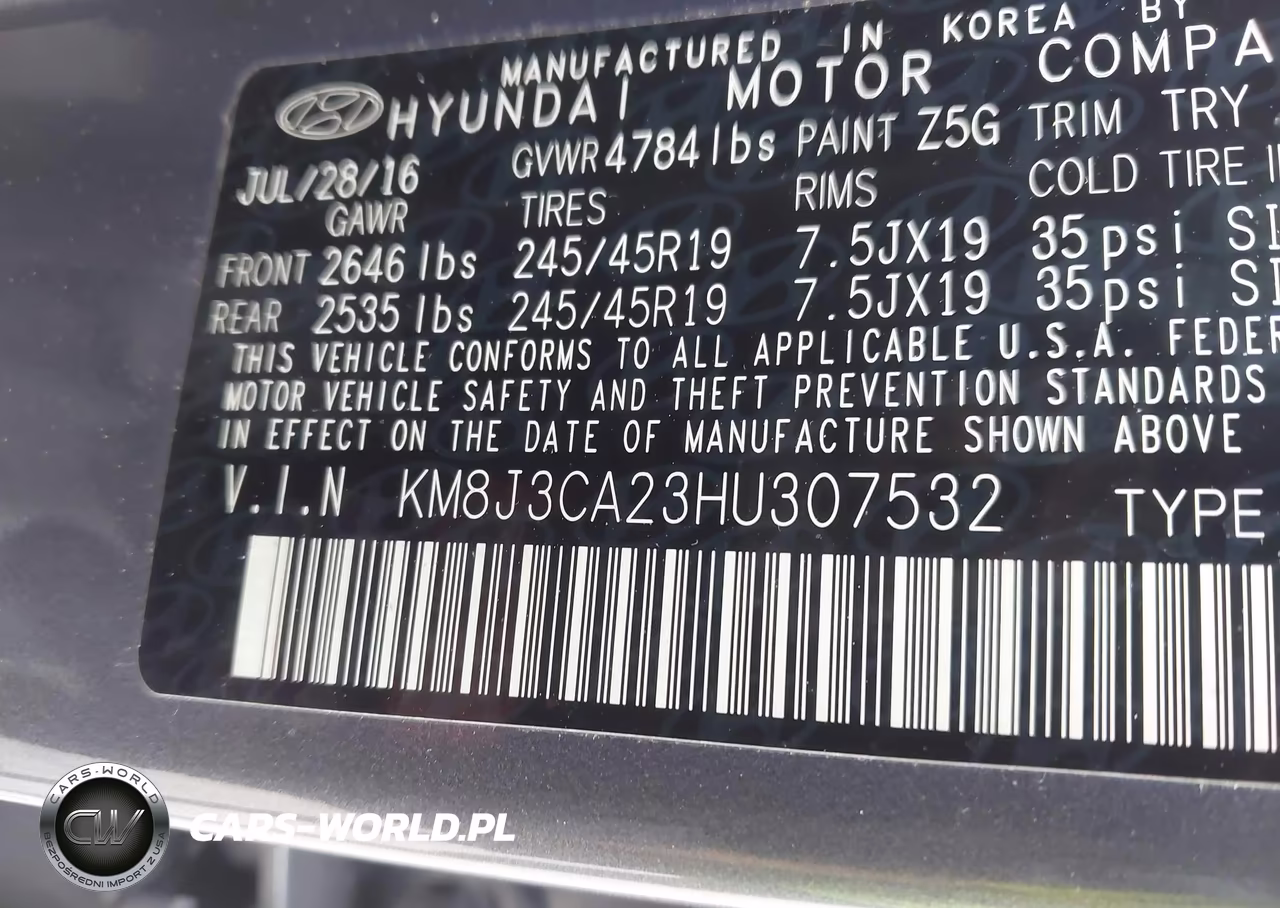 2017 Hyundai Tucson Limited VIN:KM8J3CA23HU307532 - 9
