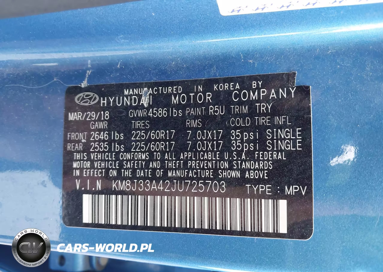 2018 Hyundai Tucson Sel VIN:KM8J33A42JU725703 - 9