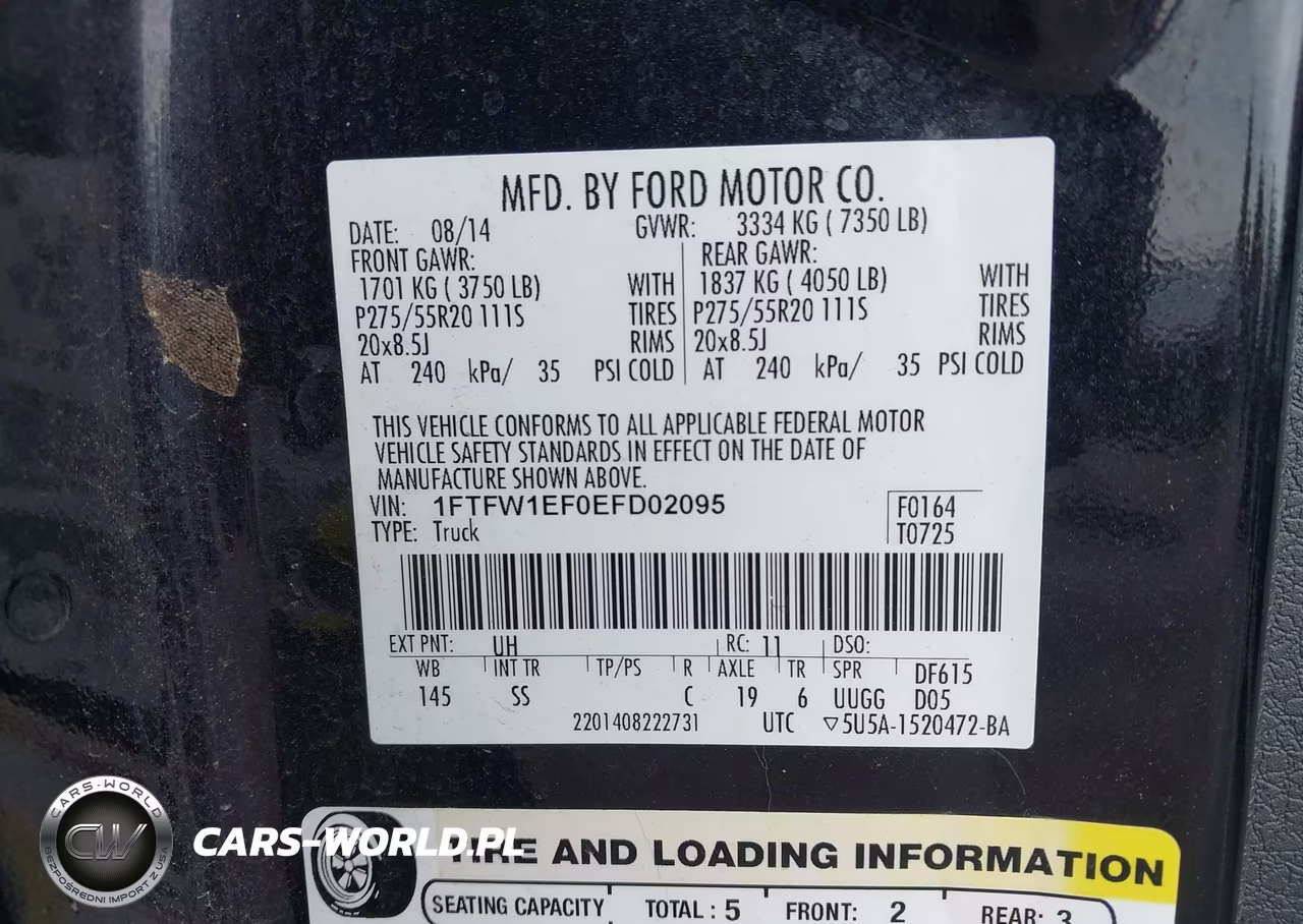 2014 Ford F-150 Stx VIN:1FTFW1EF0EFD02095 - 9