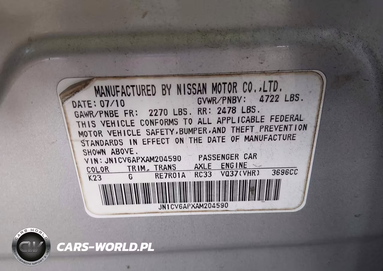 2010 Infiniti G37 Journey VIN:JN1CV6APXAM204590 - 9